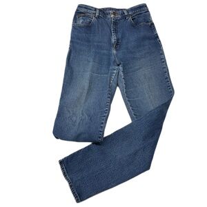 Classic Denim Riders Women's Straight-Leg Blue Jeans 12 Long